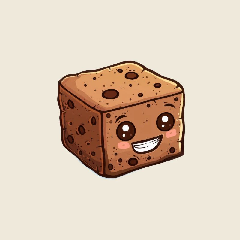 Smiling chocolate cake