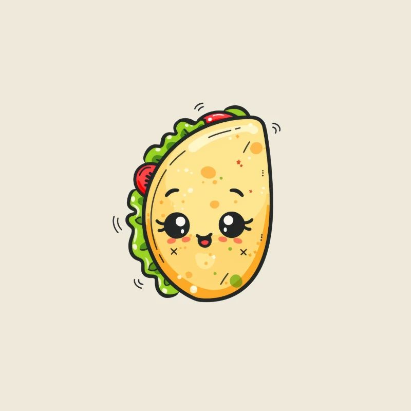 Conception de dessin animé appétissante Wrap/Kebab