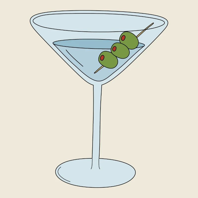 Martini mit Oliven