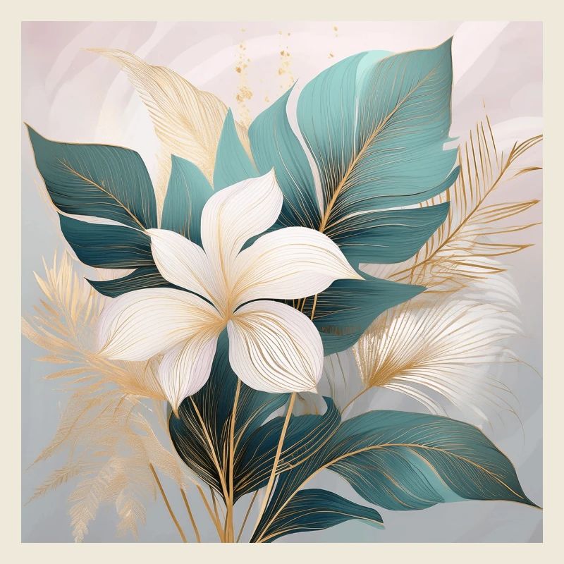 Elegant Tropical Botanical Design