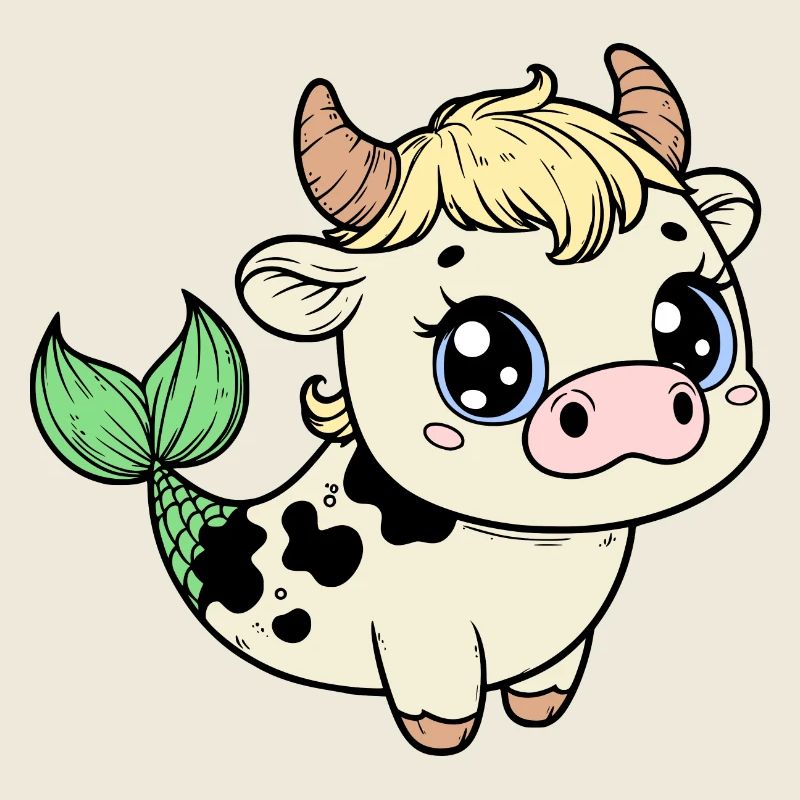 Mignon lamantin vache