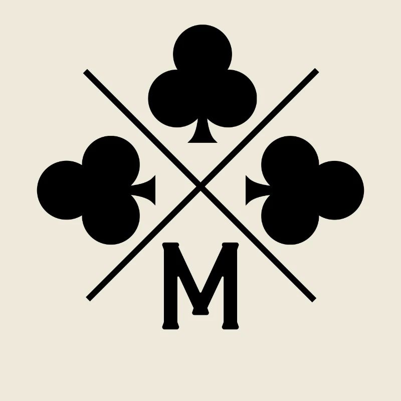 Buchstabe m Glücksklee