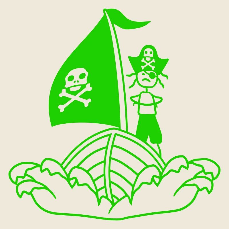 Pirate Pirate Ship Kid Captain Buccaneer Waves