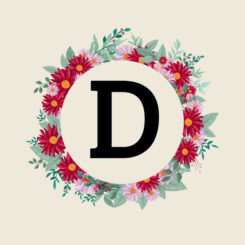 Blumenkrone Buchstabe