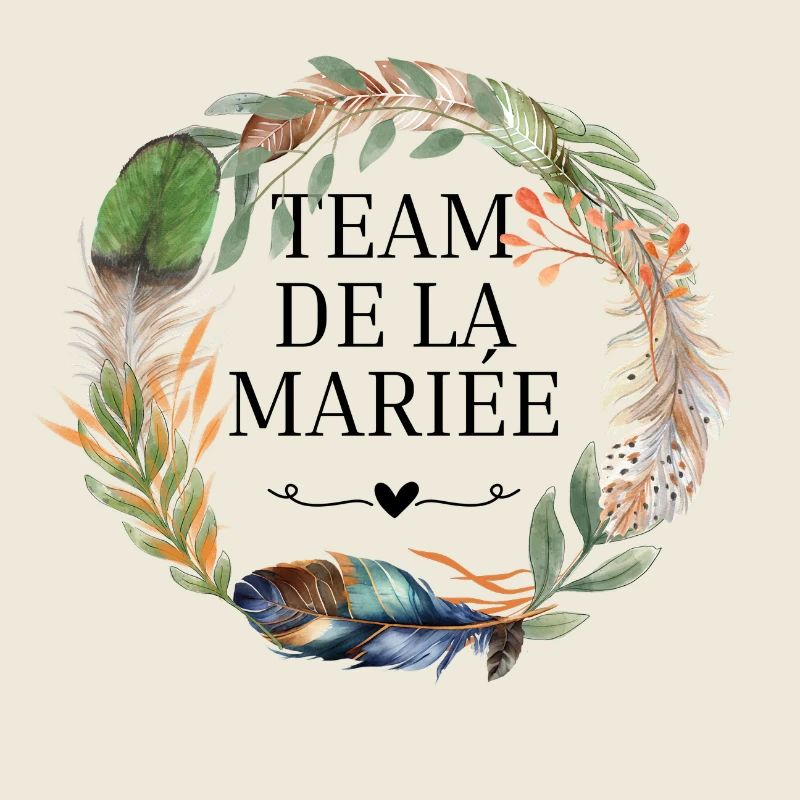 Brautteam Krone Boho-Blumen