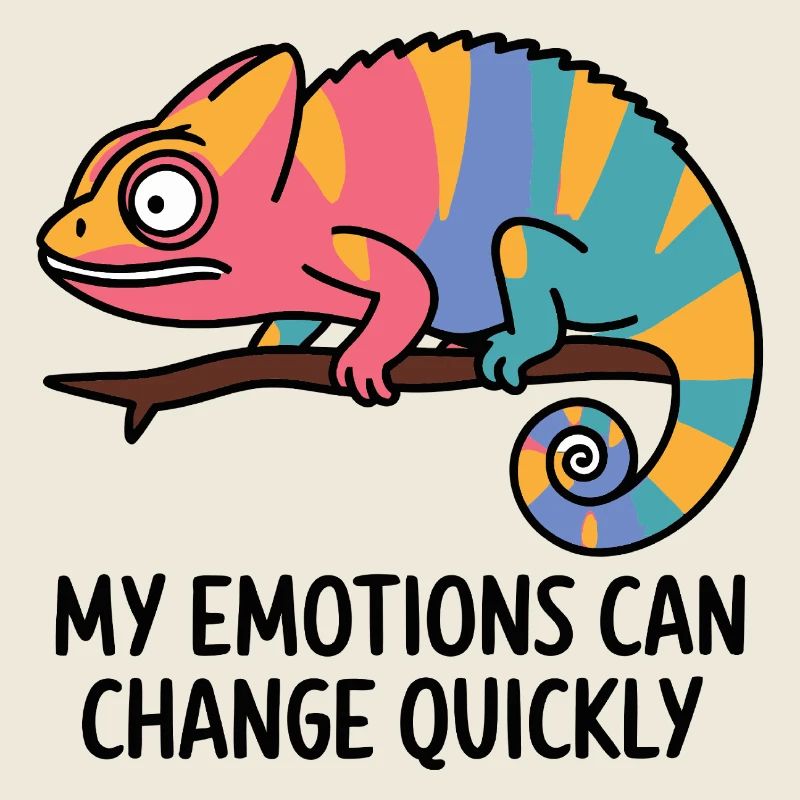 Colorful Chameleon Emotions