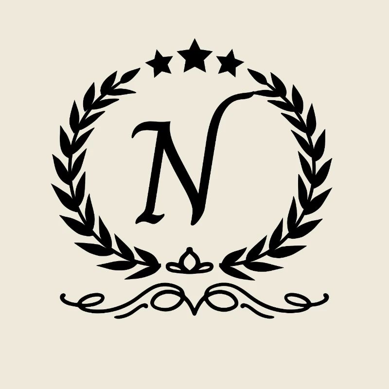 Letter n crown
