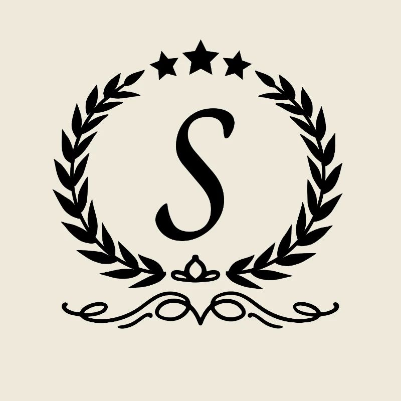 Lettre s couronne