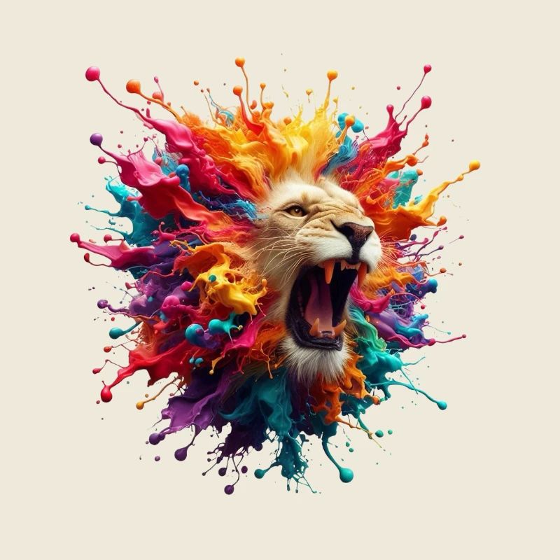 Bombe de couleur lion