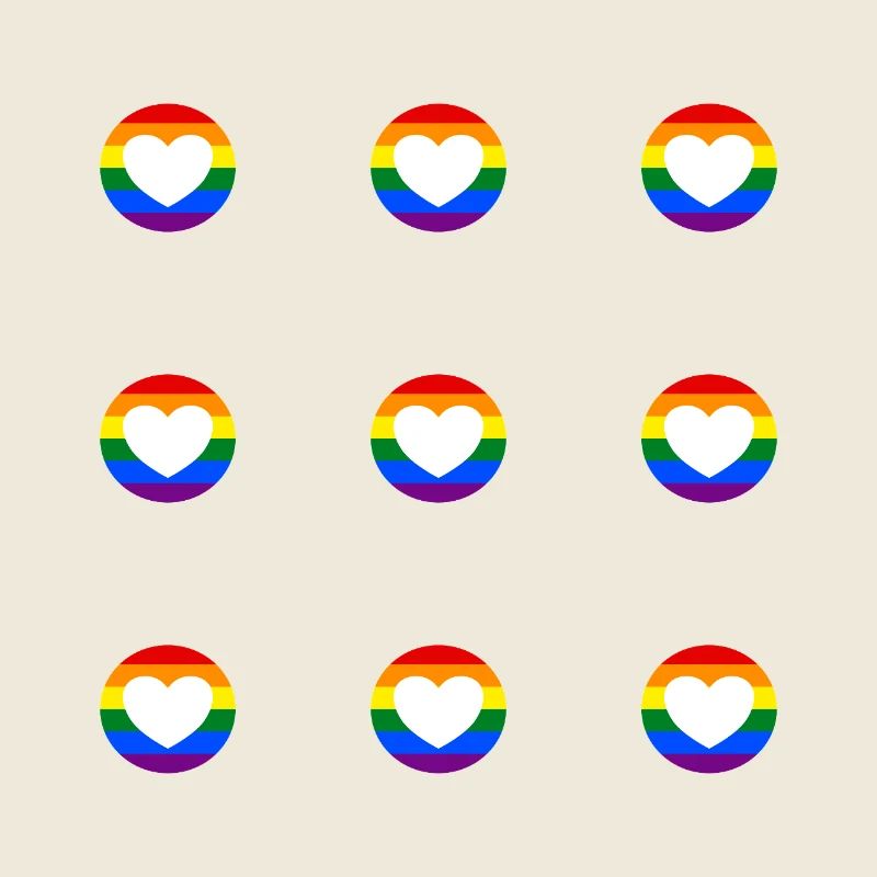 Rainbow Heart LGBTQ Pride