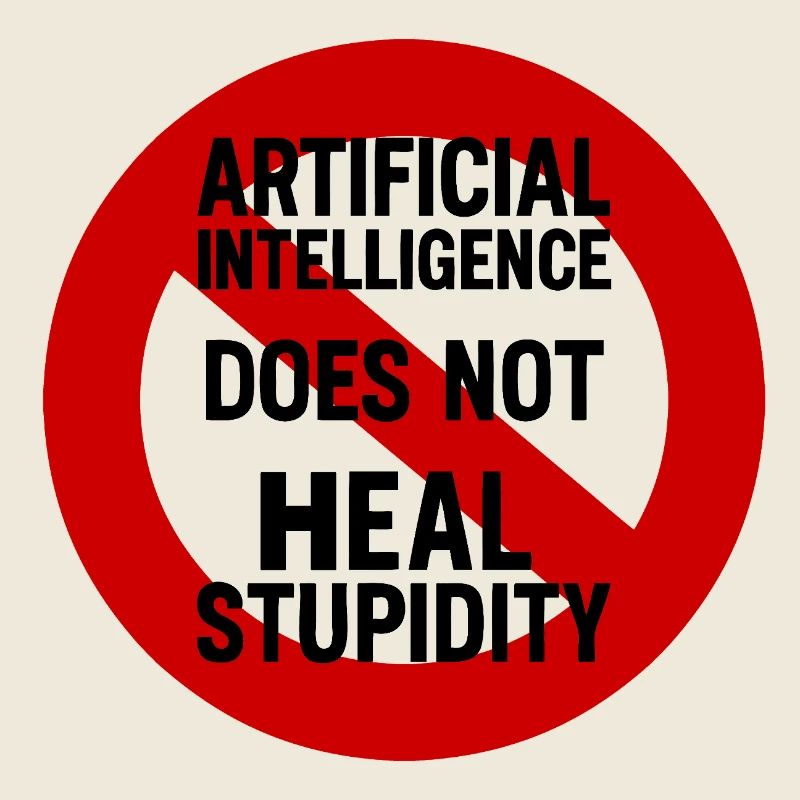 AI does not heal stupidity