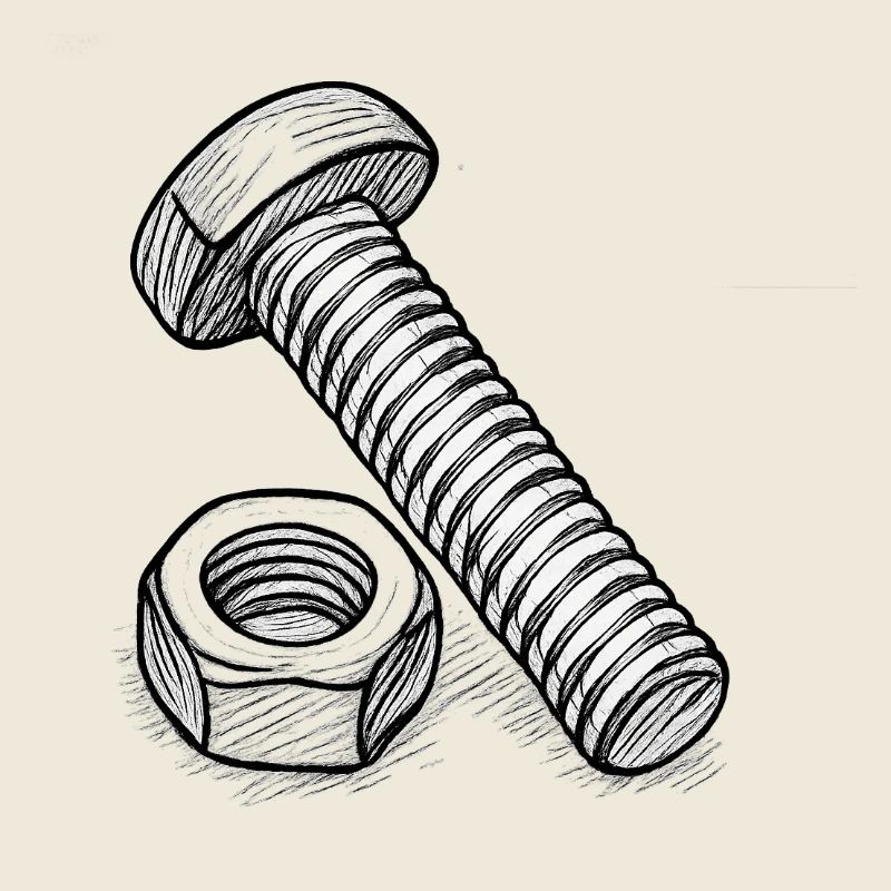 Screw and nut