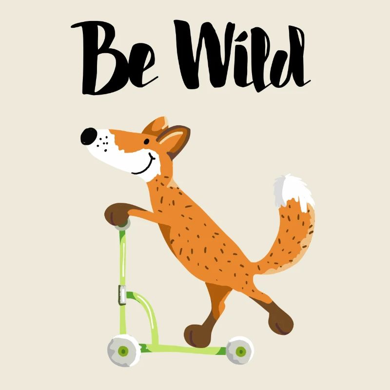 Be Wild Fox with his scooter - Kids - Funny