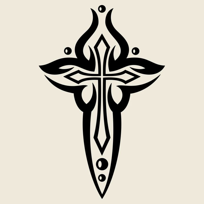 Croix, gothique, crucifix