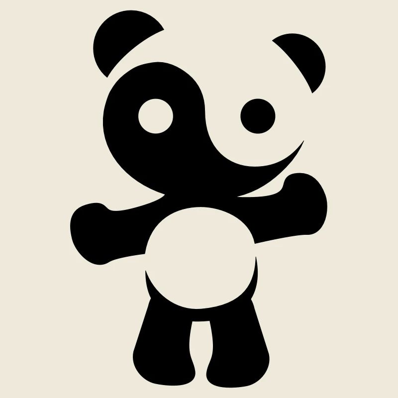 panda teddy yinyang