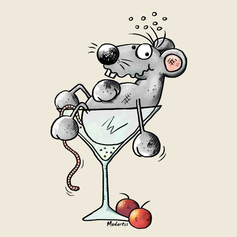 Beschwipste Cocktail Maus - Mäuse