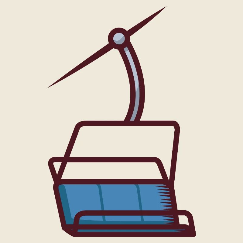 Illustration abstraite d’un téléphérique