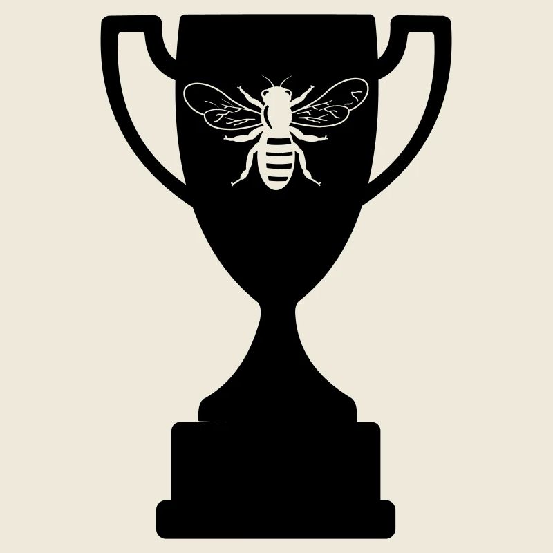 Cup with cut-out bee