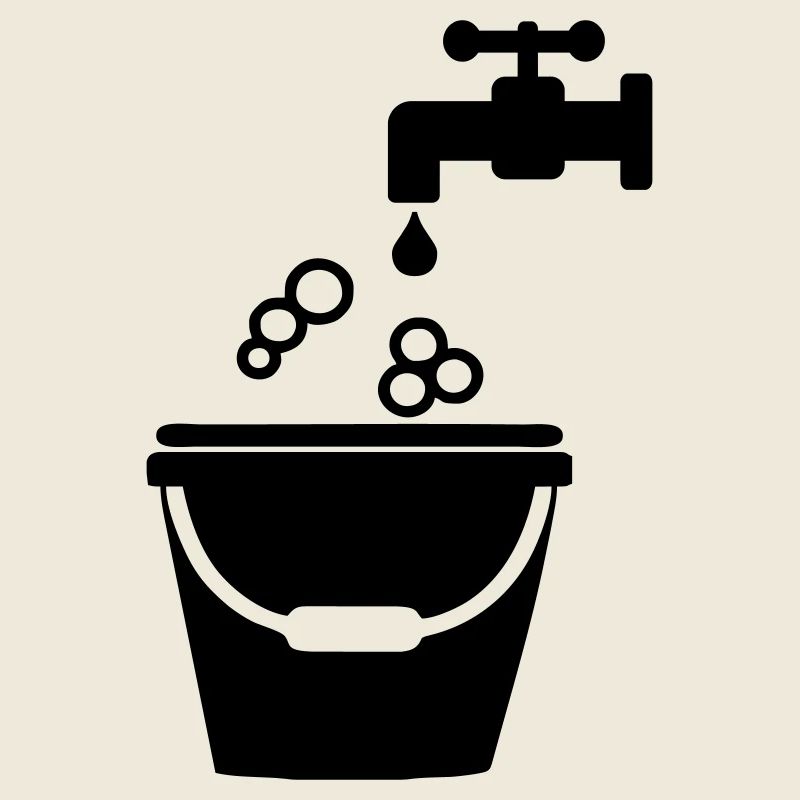 Cleaning tool logo bucket