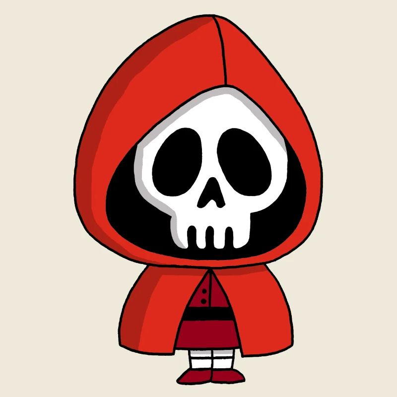 Skelett Rotkäppchen