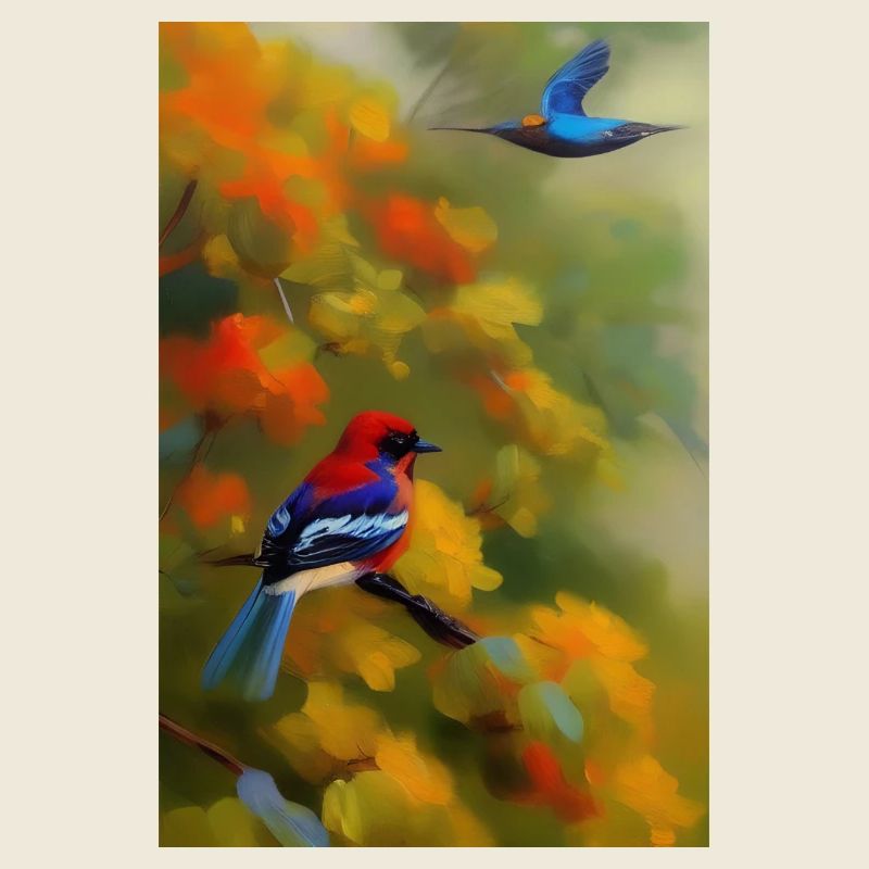 Bird on branch