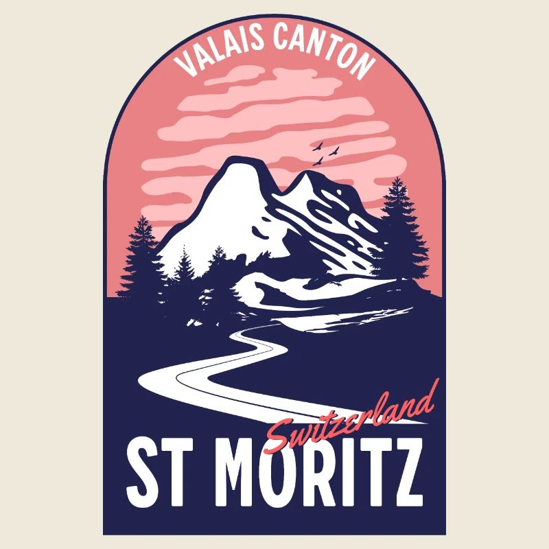 St. Moritz Schweiz Wallis