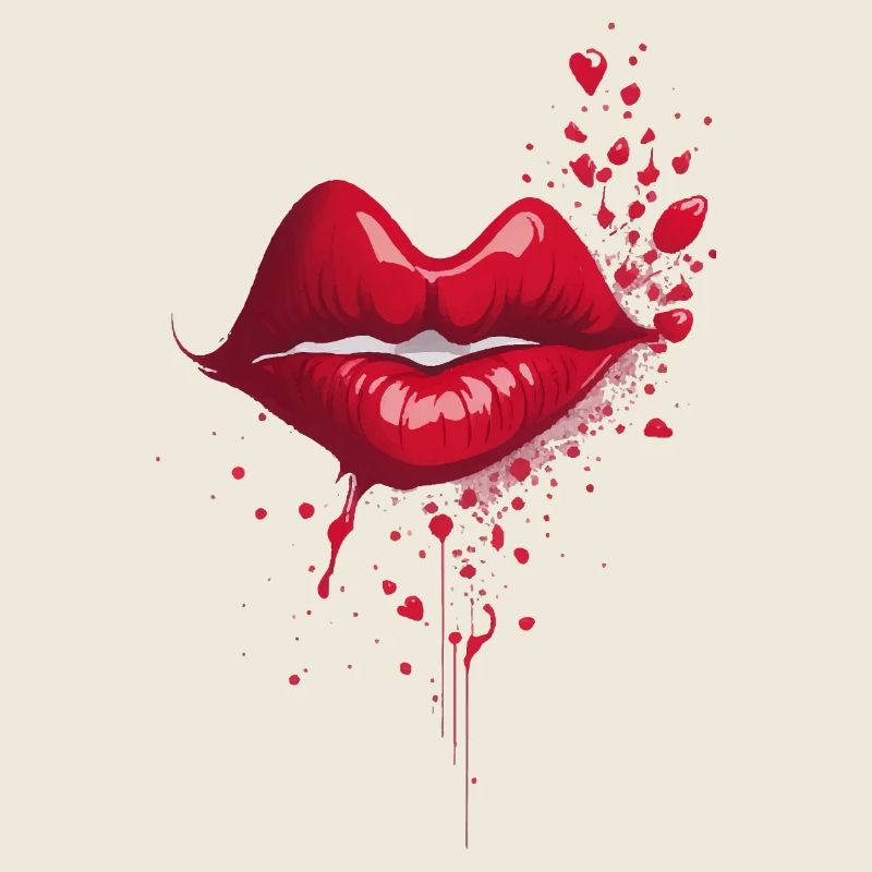 Kussrote Lippen Splash