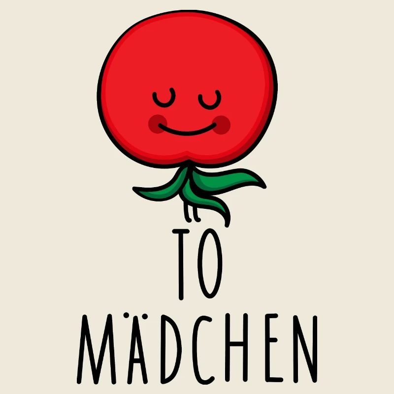 Mädchen als Tomate