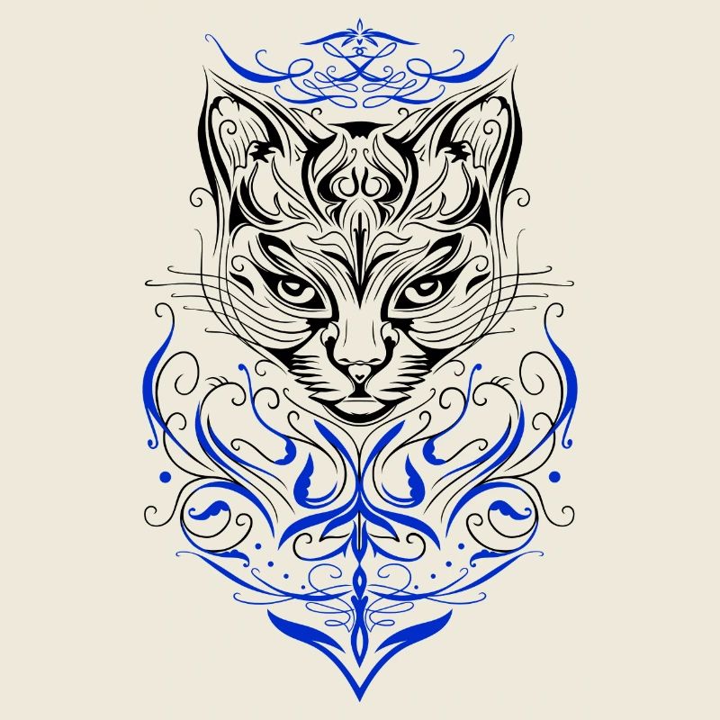 Katze Tattoo Chat Tribal