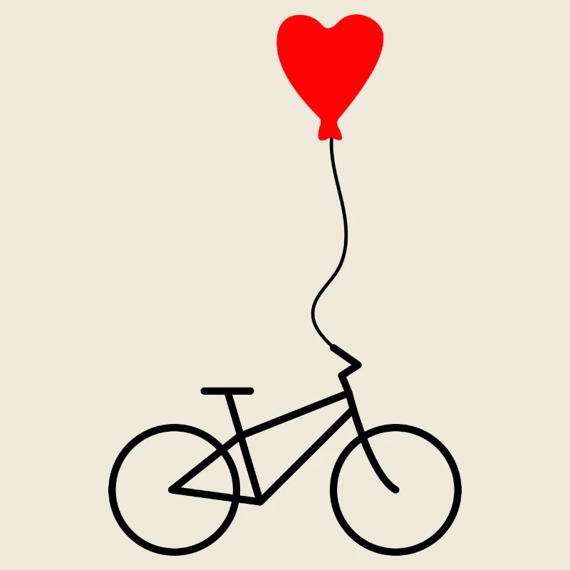 Herz-Fahrrad