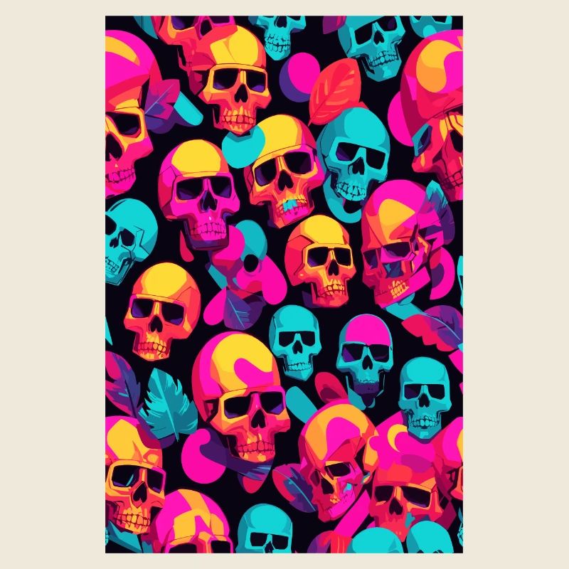 Neon Skulls