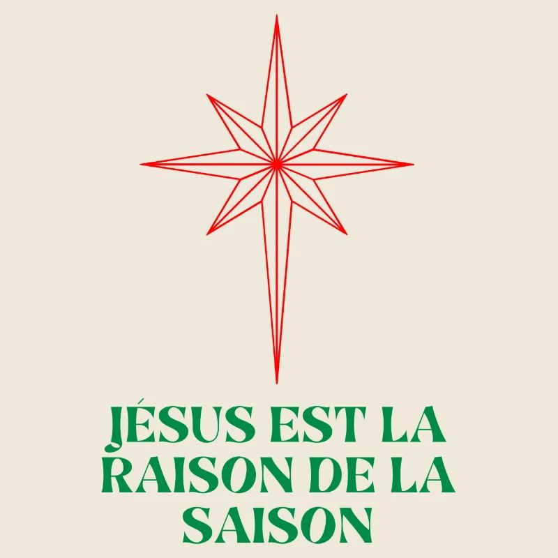 Étoile de Noël avec citation religieuse