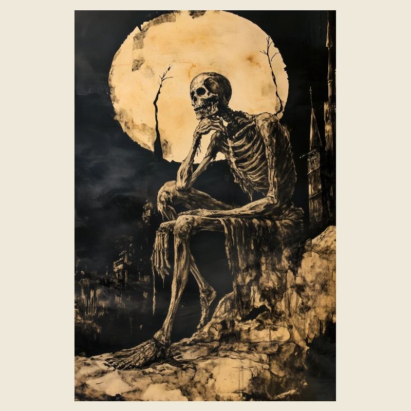 Poster Illustration squelette