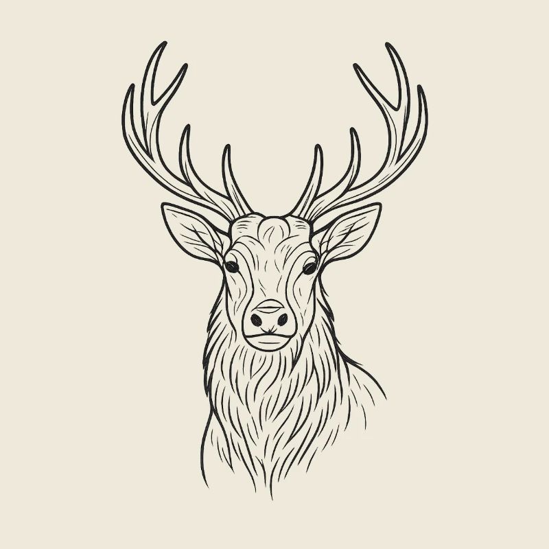Modernes Hirsch-Design 