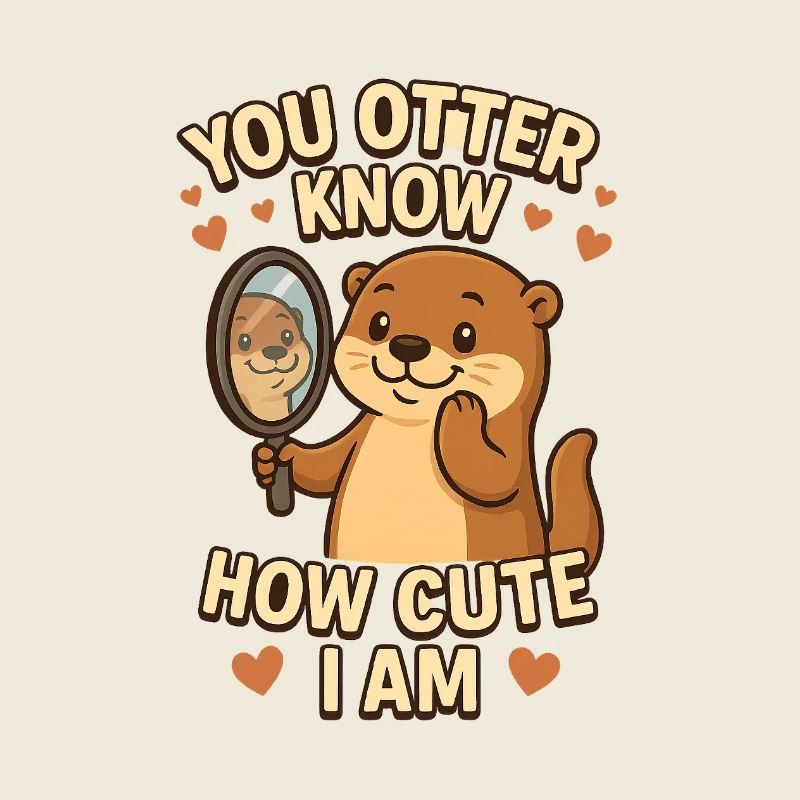 Toi, loutre, tu sais comme je suis mignonne