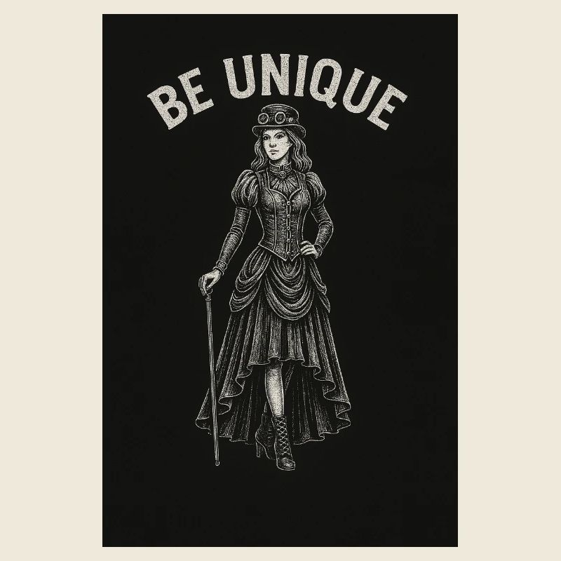 Dame steampunk avec poulet de plomb