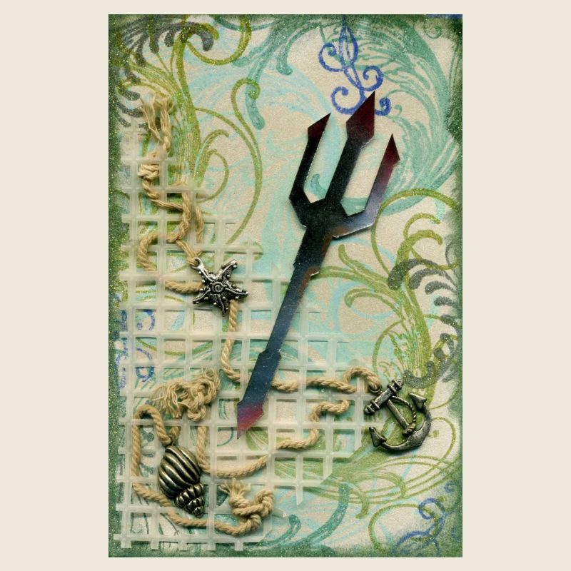 Mythical Trident with Nautical Accents