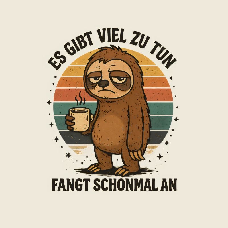 Sloth, there is a lot to do, work, profession