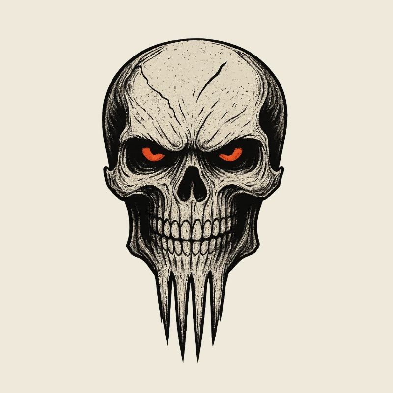 Zombie Skull Albtraum