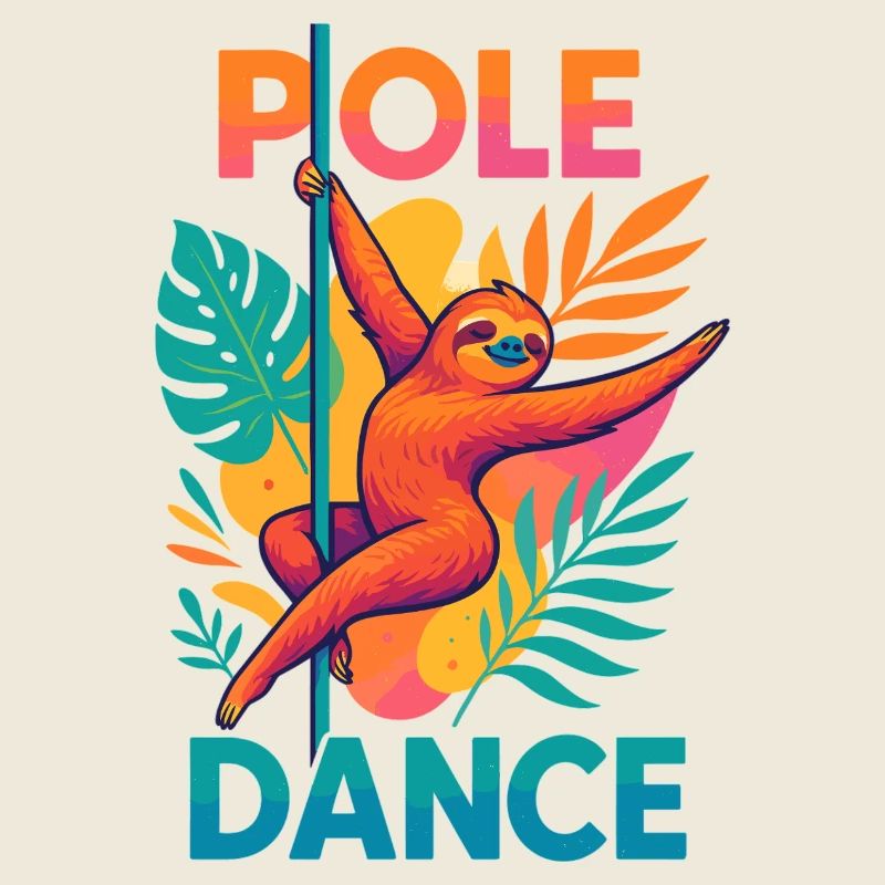 Pole Dance Sloth Pole Dancer Funny Gift