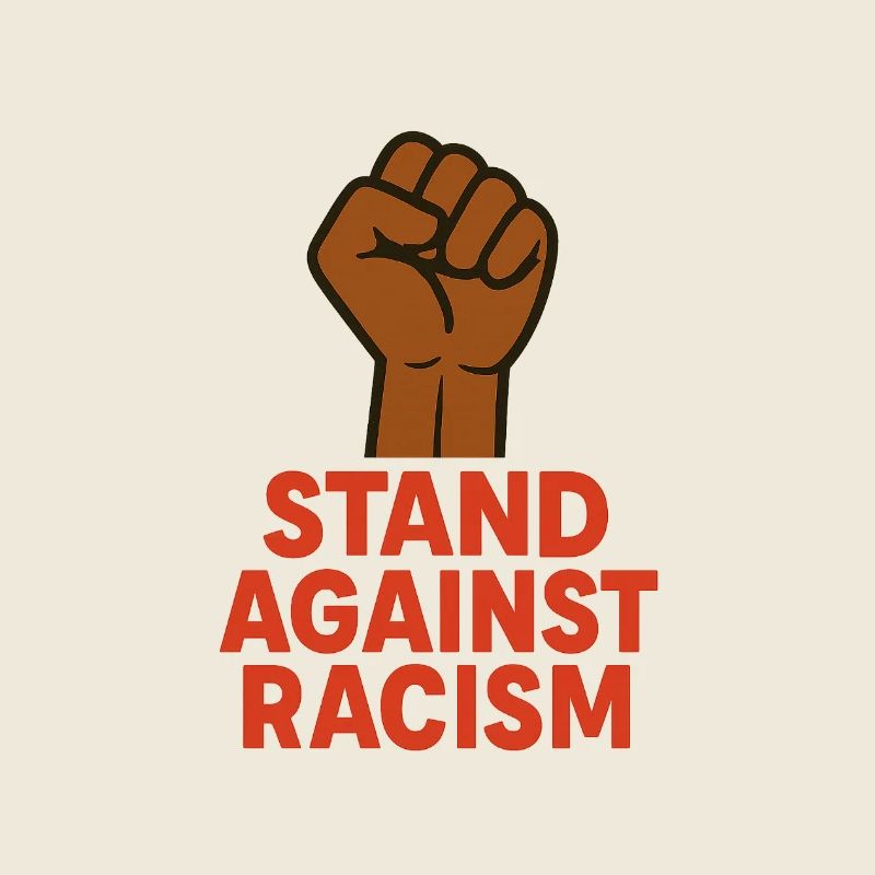 Renforcer le poing avec un message antiraciste