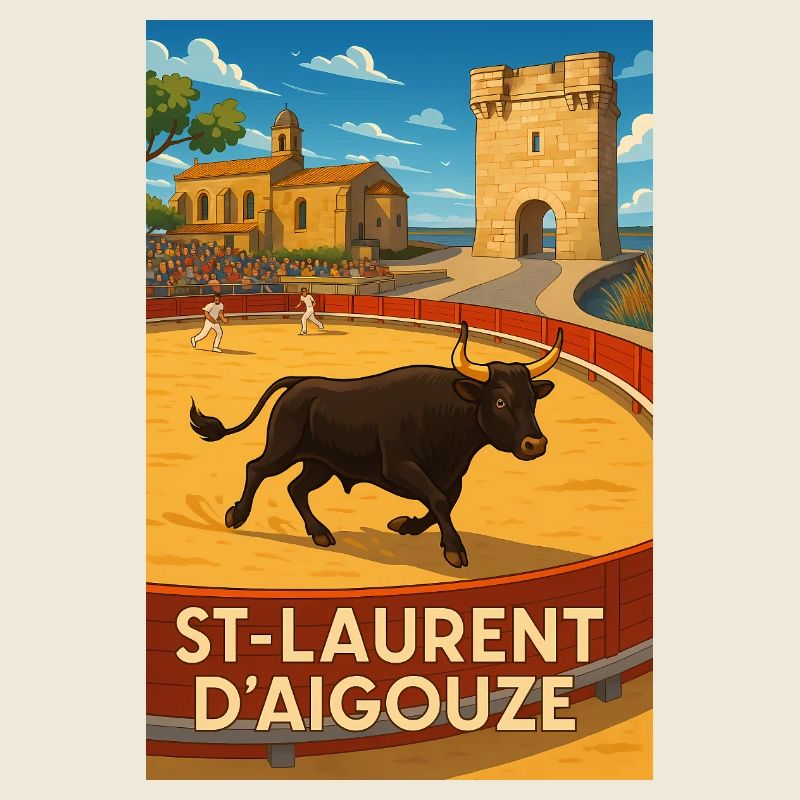 Course de Taureau à Saint-Laurent d'Aigouze