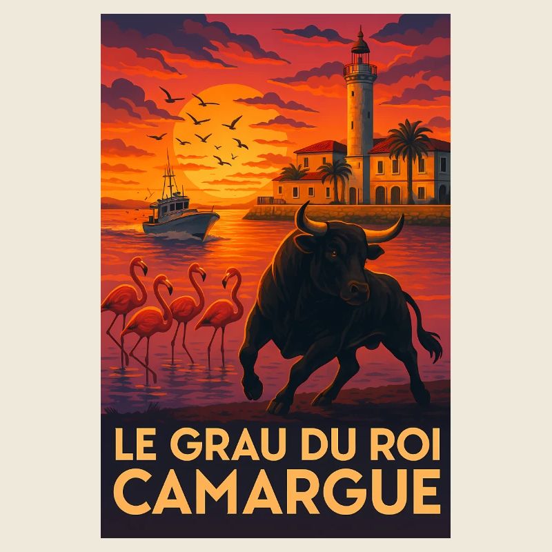 Le Grau Du Roi Camargue Coucher de Soleil