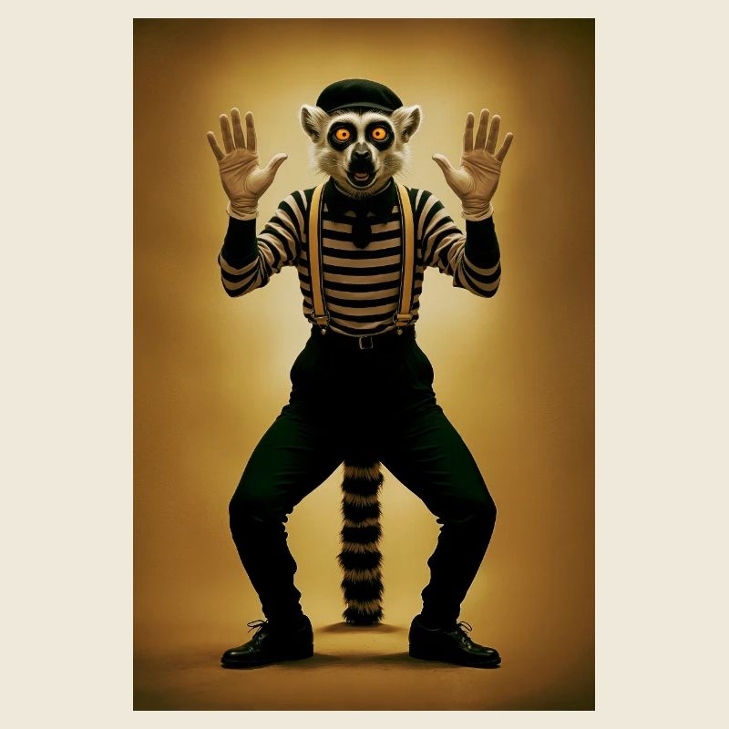 Lemur Humanoid Mime