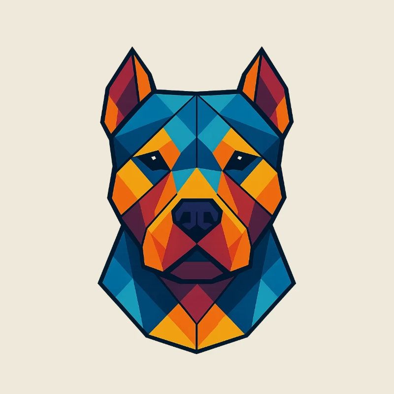 Chien | Tête de chien Impression / Impression / Design