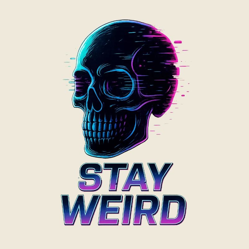 Restez bizarre Neon Skull