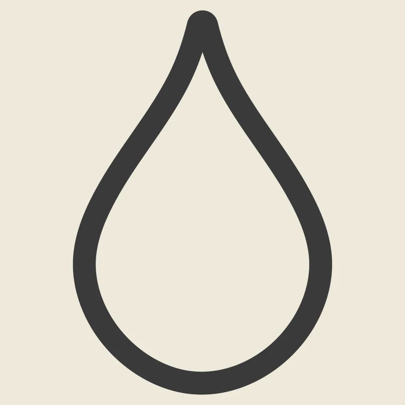 Simple Water Drop Icon Logo