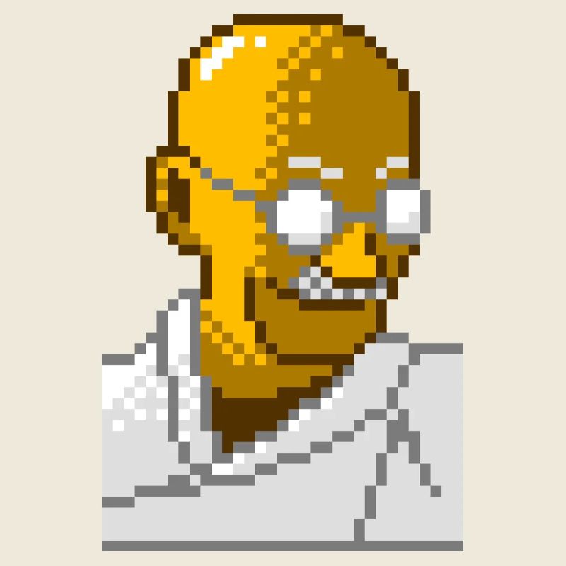 Gandhi pixel 8 bits