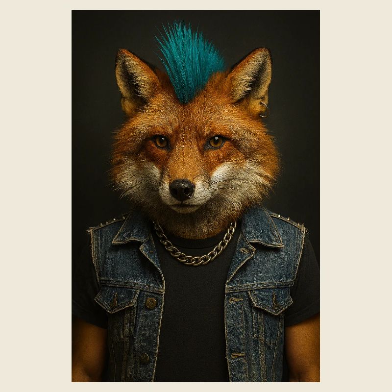 Punkfuchs Denim-Weste