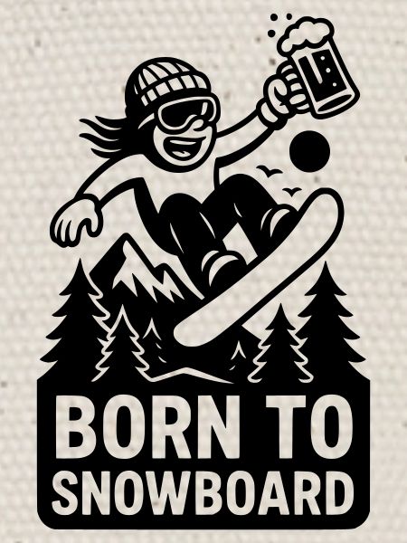 Né pour le snowboard